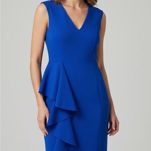 Eliza J Royal Blue Asymmetrical Dress